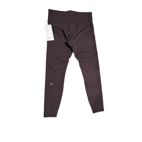 Lululemon Wunder Train Ribbed High-Rise 28" Tight Womens Leggings Size 12 Espres - Picture 2 of 2